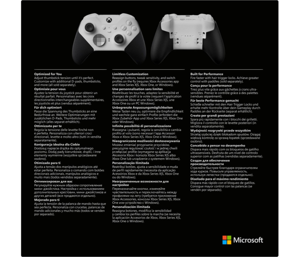 Bezprzewodowy kontroler Xbox Elite Series 2 Core Biały - 1074197 - zdjęcie 7